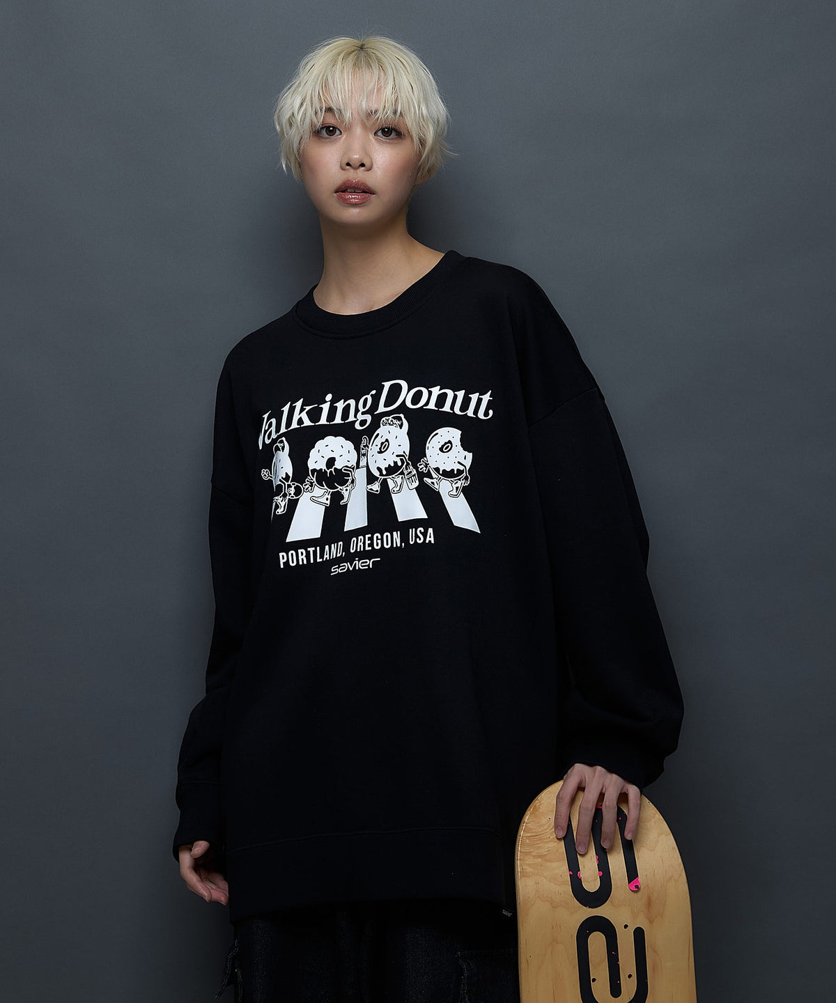 SAVIER/サビアー】WALKING DONUTSコラボ / 前面プリント ビッグ