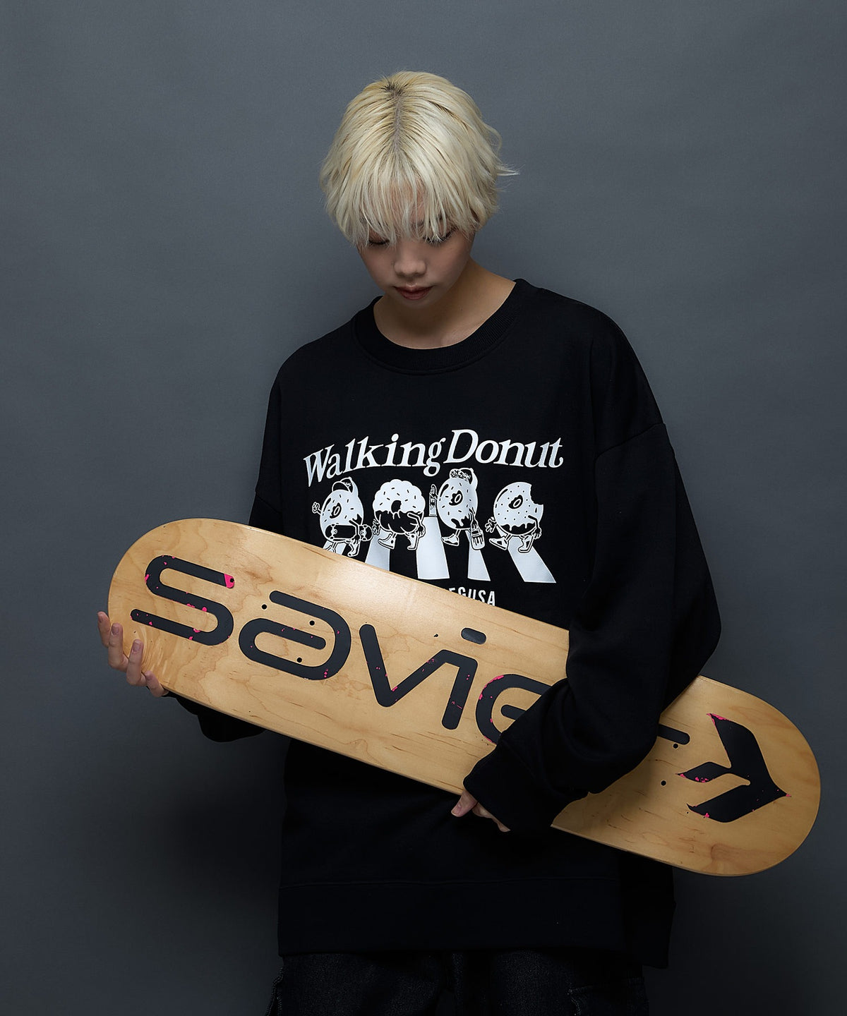 SAVIER/サビアー】WALKING DONUTSコラボ / 前面プリント ビッグ