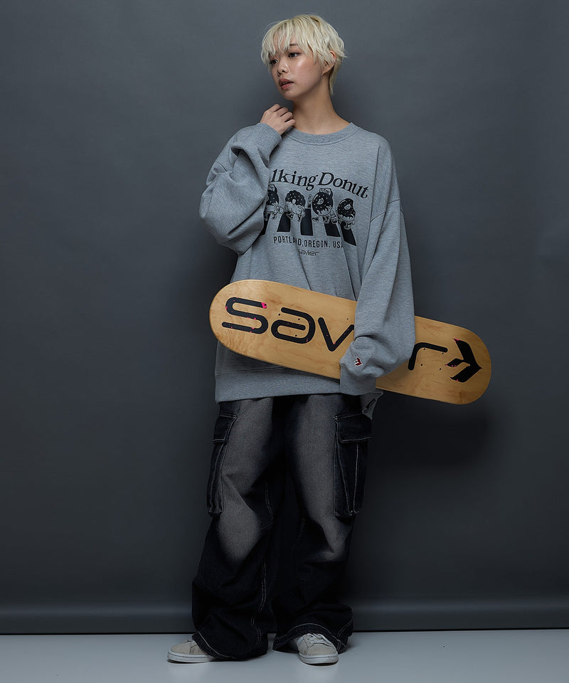 SAVIER/サビアー】WALKING DONUTSコラボ / 前面プリント ビッグ