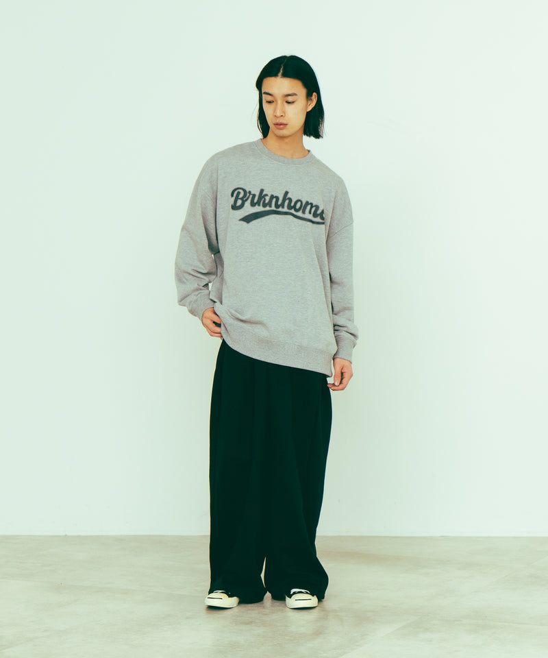 11月新作【brknhome/ブロークンホーム】ベースボール ロゴ スウェット