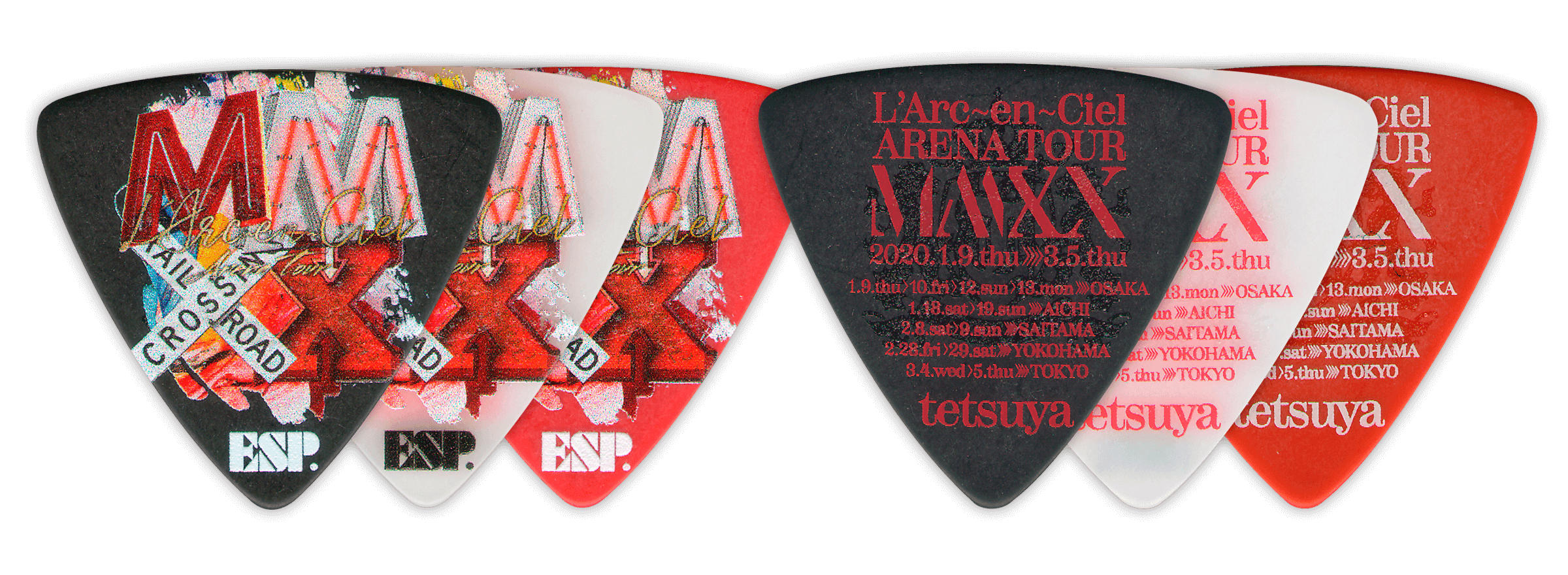 L'Arc～en～Ciel「ARENA TOUR MMXX」tetsuya ピック発売 | ESP GUITARS