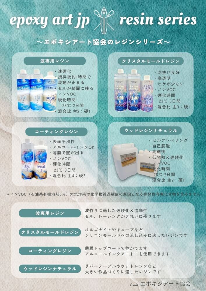 クリスタルレジン販売終了に関するお知らせ | エポキシアート協会