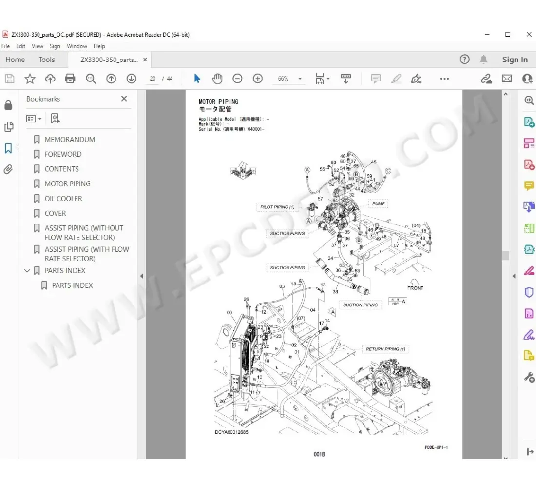 ちえページ Hitachi ZX170W-5B Wheeled Excavator Full Parts Catalog
