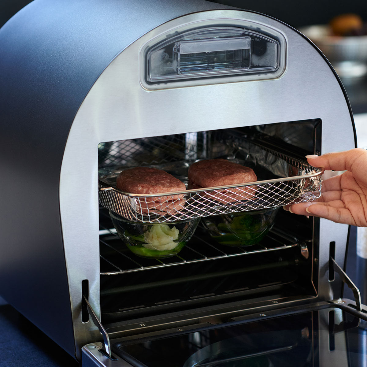 FoElem スマートノンフライオーブン Chef｜1台6役・2段同時調理で時短調理