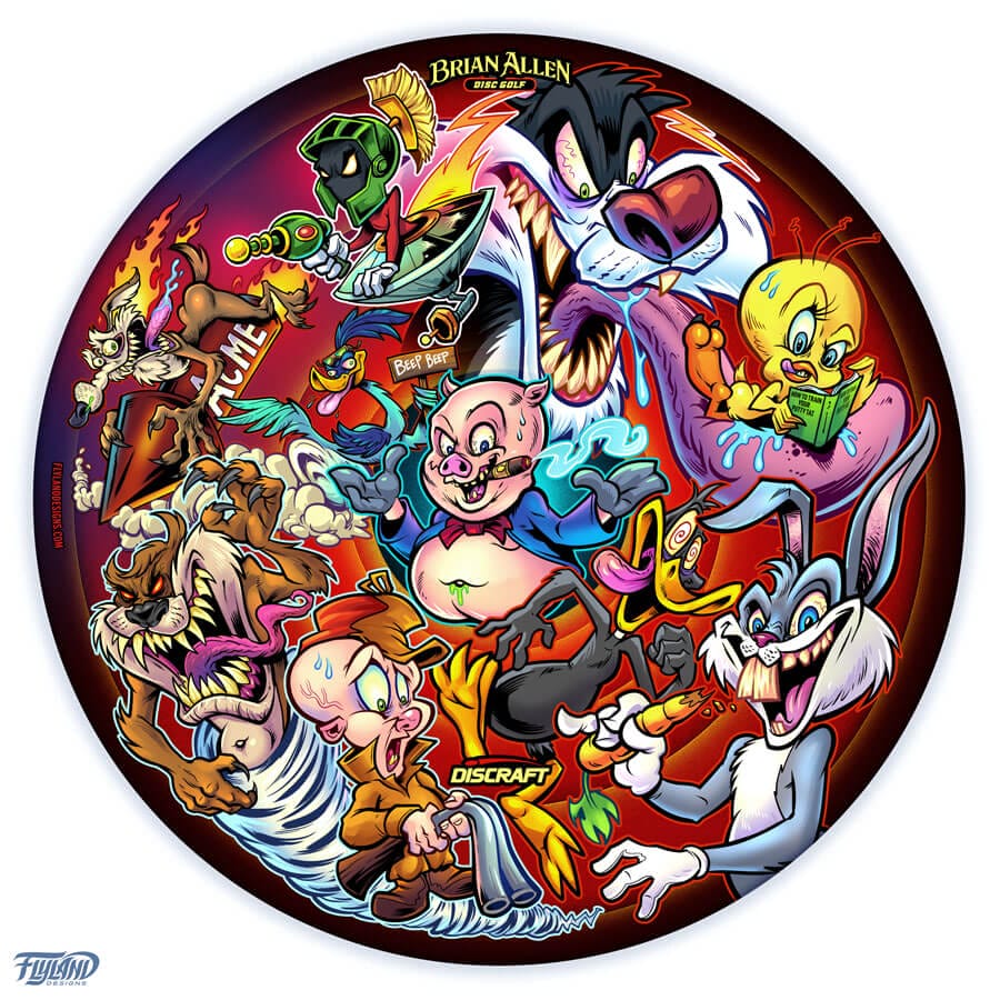 Looney Tunes Tribute SuperColor Discraft Buzzz - Flyland Designs
