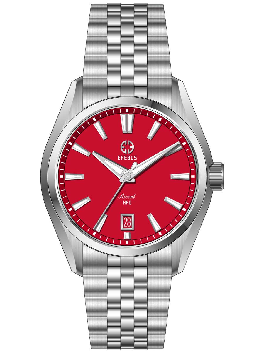ASCENT HAQ 39 Red Enamel – EREBUS WATCH