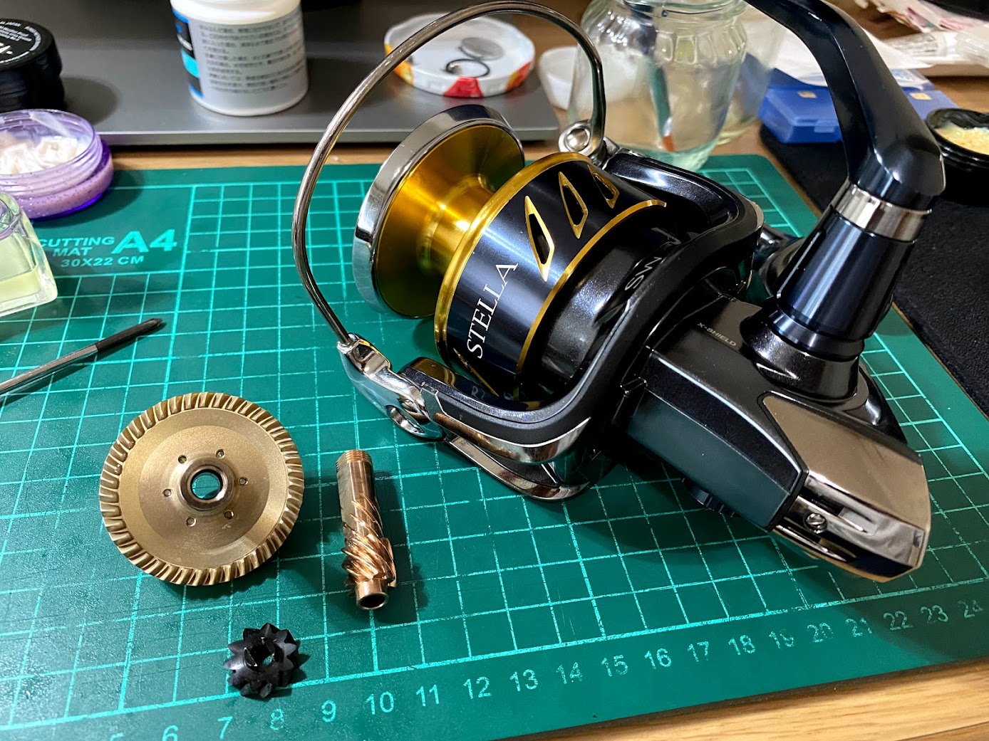 改造依頼 13ステラSW 10000PGをXGに（14000XGのギアを置換） | リール