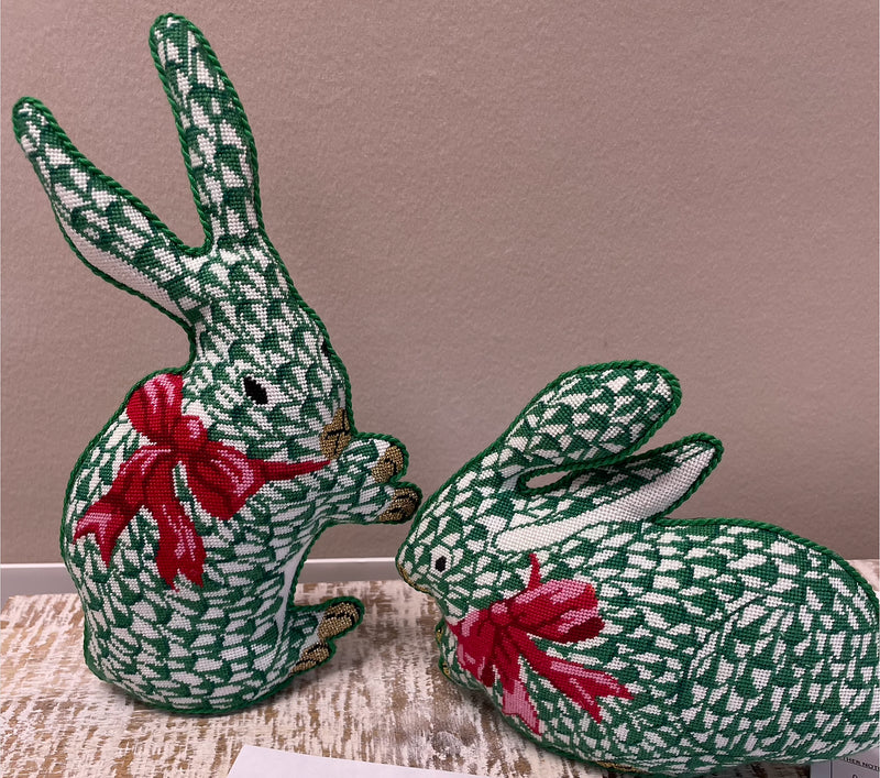 Kate Dickerson Needlepoint Christmas Bunny – Erica Wilson
