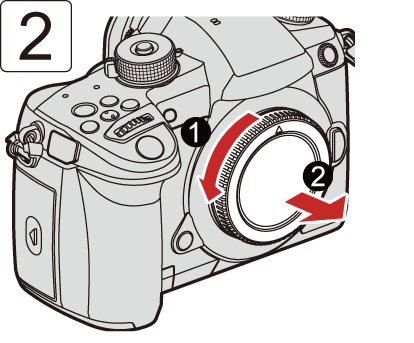 Panasonic | DC-GH5M2 | 取扱説明書 | レンズの取り付け