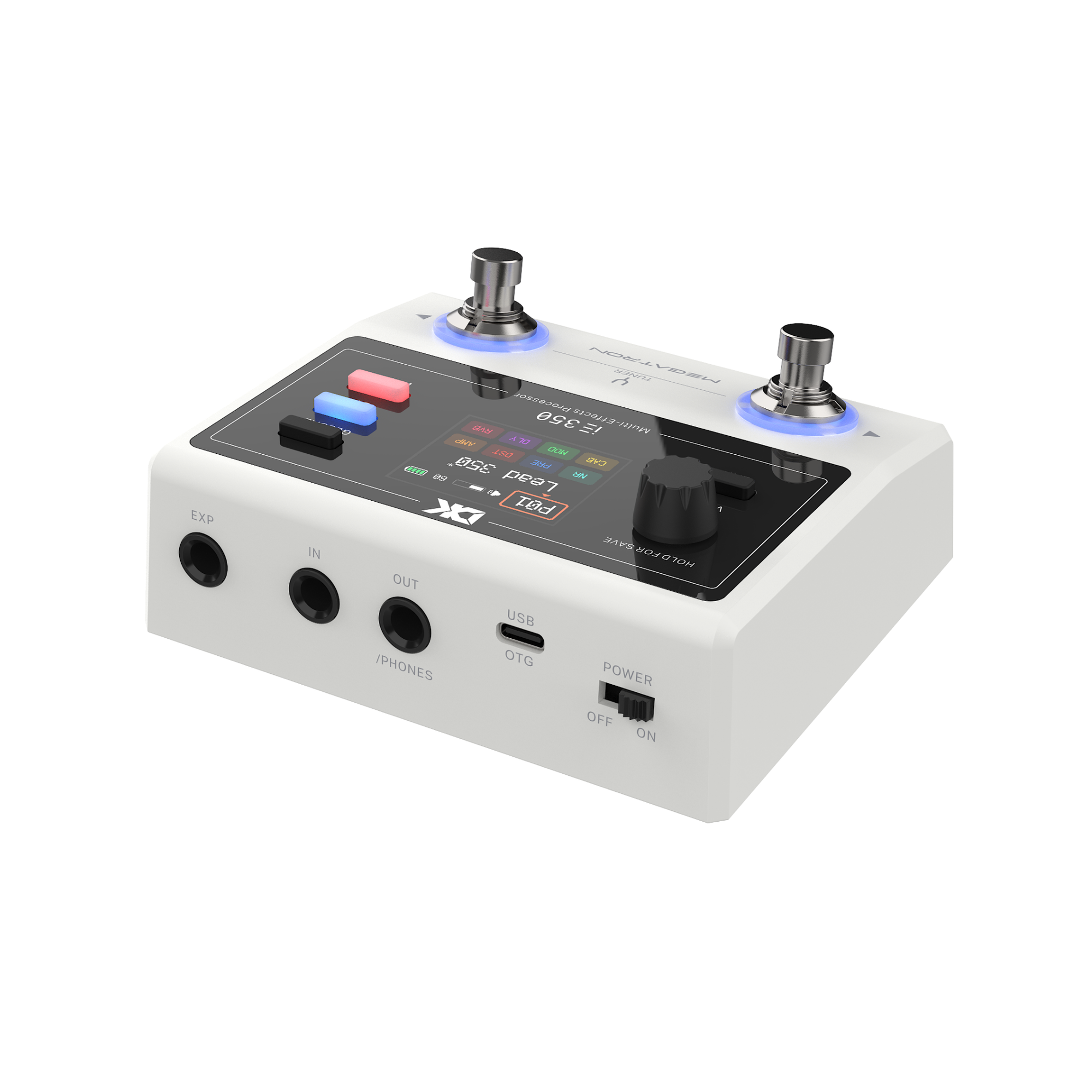 DK IE350 Guitar Multi-Effects Pedalboard Built-in Rechargeable