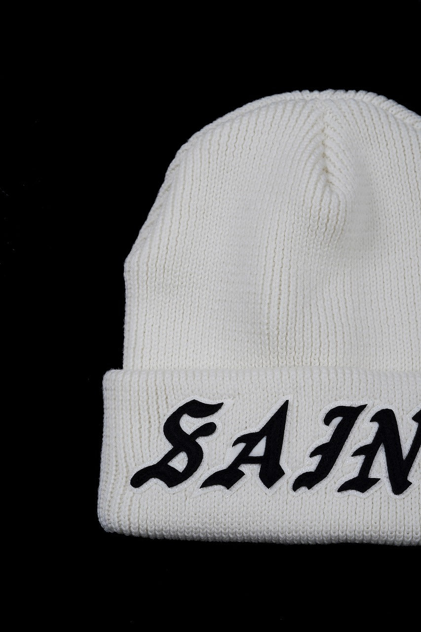 SAINT Mxxxxxx x KNIT CAP / SAINT (WHITE) – ETERNAL