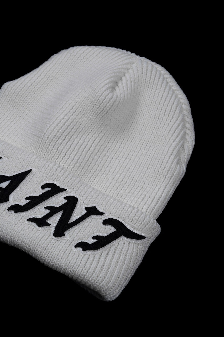 SAINT Mxxxxxx x KNIT CAP / SAINT (WHITE) – ETERNAL