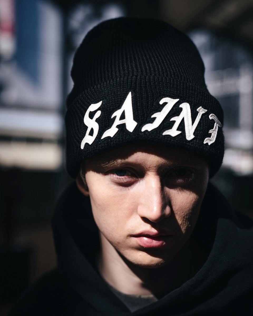 SAINT Mxxxxxx KNIT CAP / SAINT (BLACK) – ETERNAL