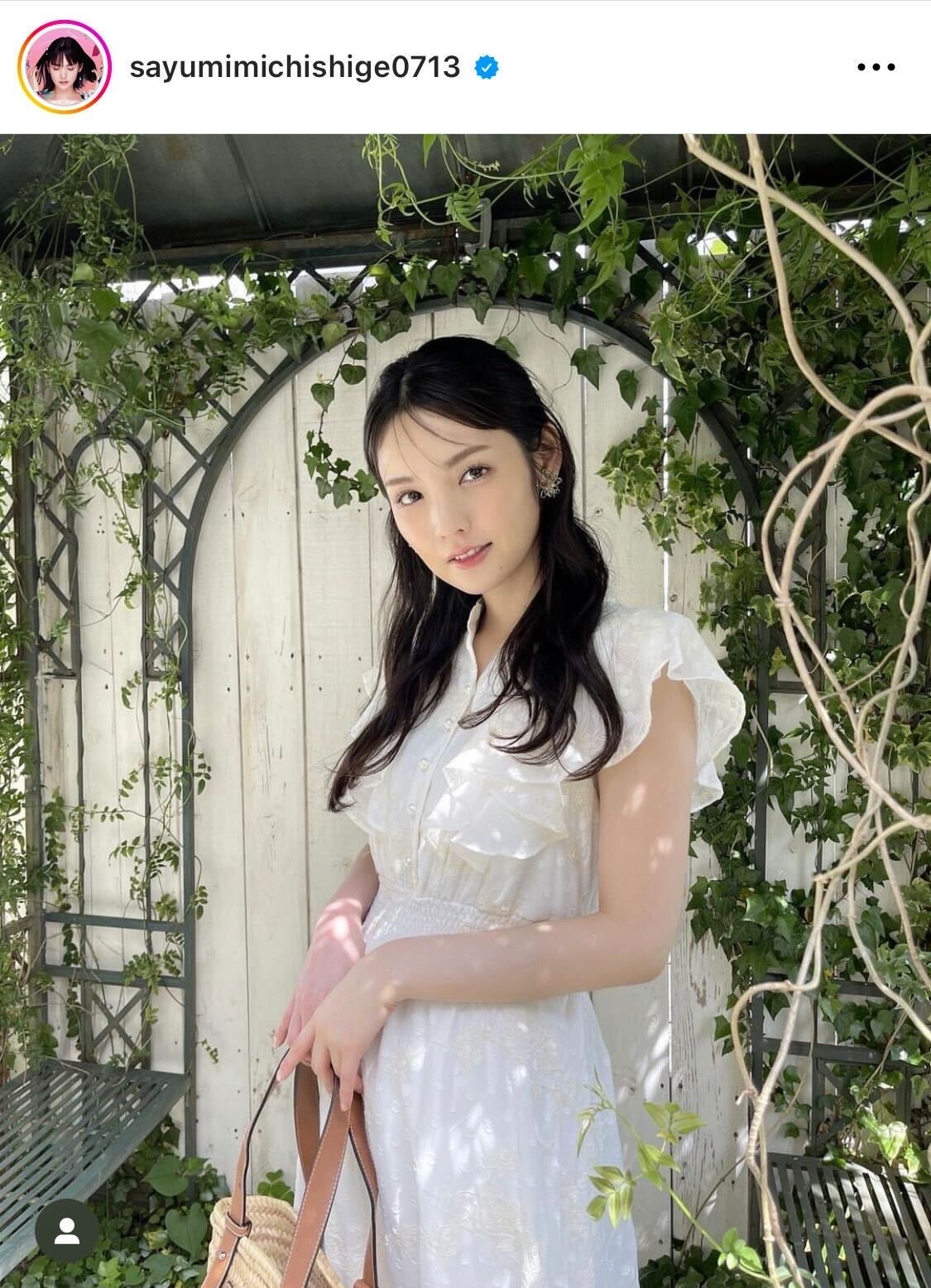 国宝級の可愛さ」道重さゆみ、清楚なホワイトワンピースSHOTにファン