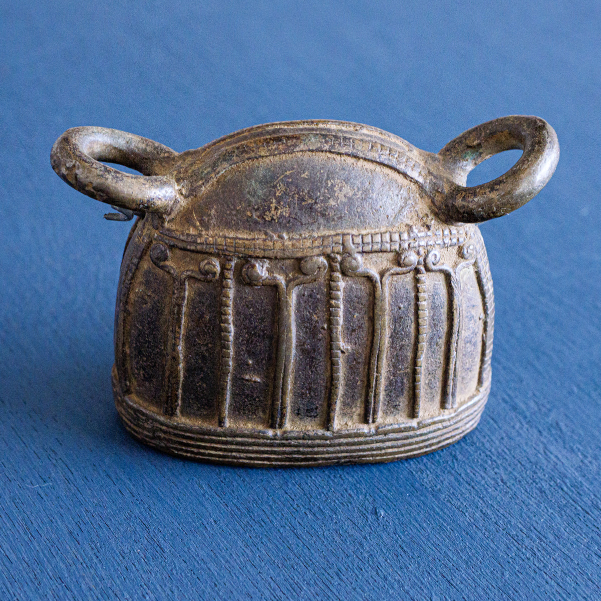 寺院 仏鈴 青銅 ミャンマー アンティーク 牛 カウベル 牛鈴 – the