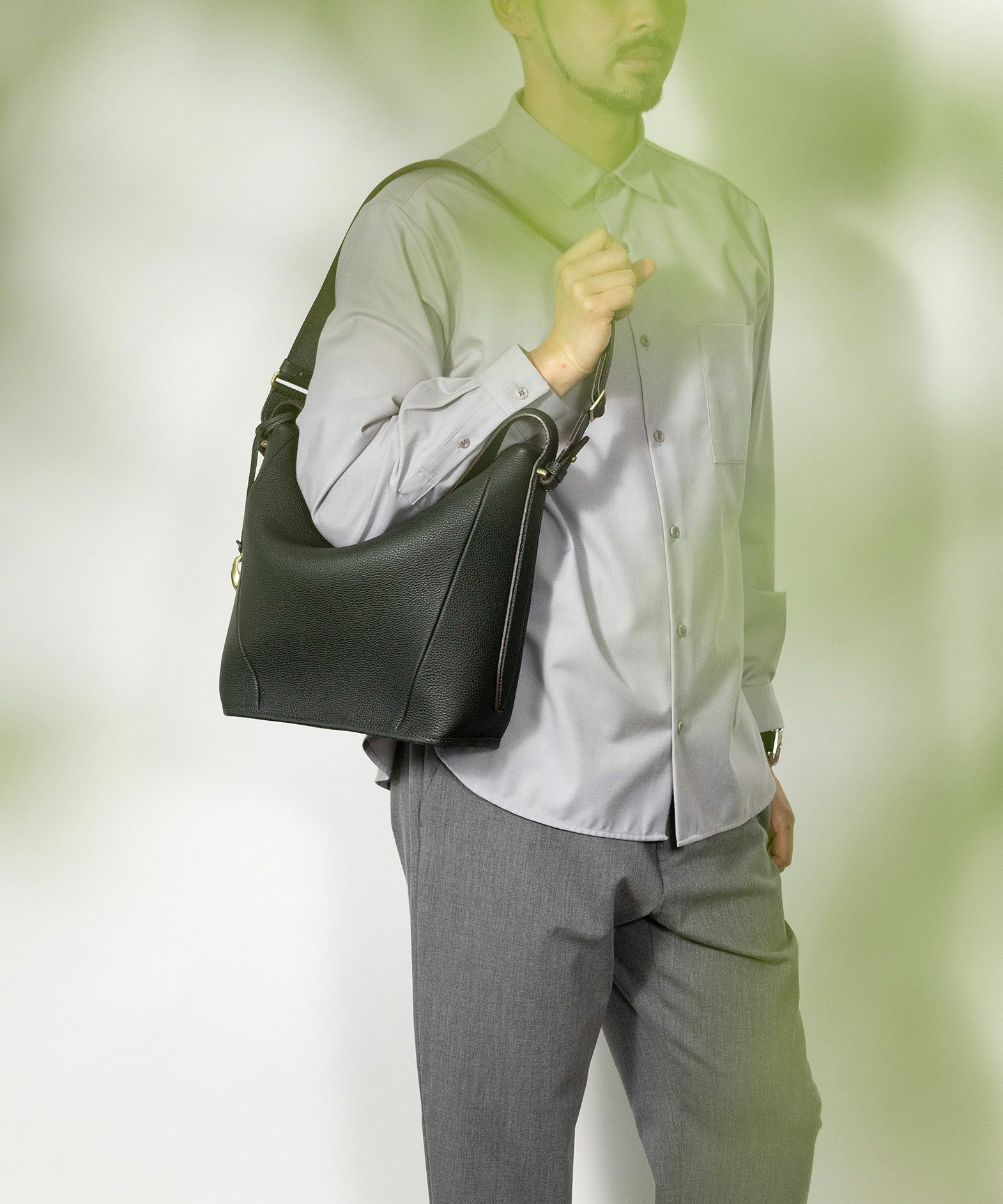 シュリンク 2Wayショルダーバッグ《Union》 - Black - | ETiAM