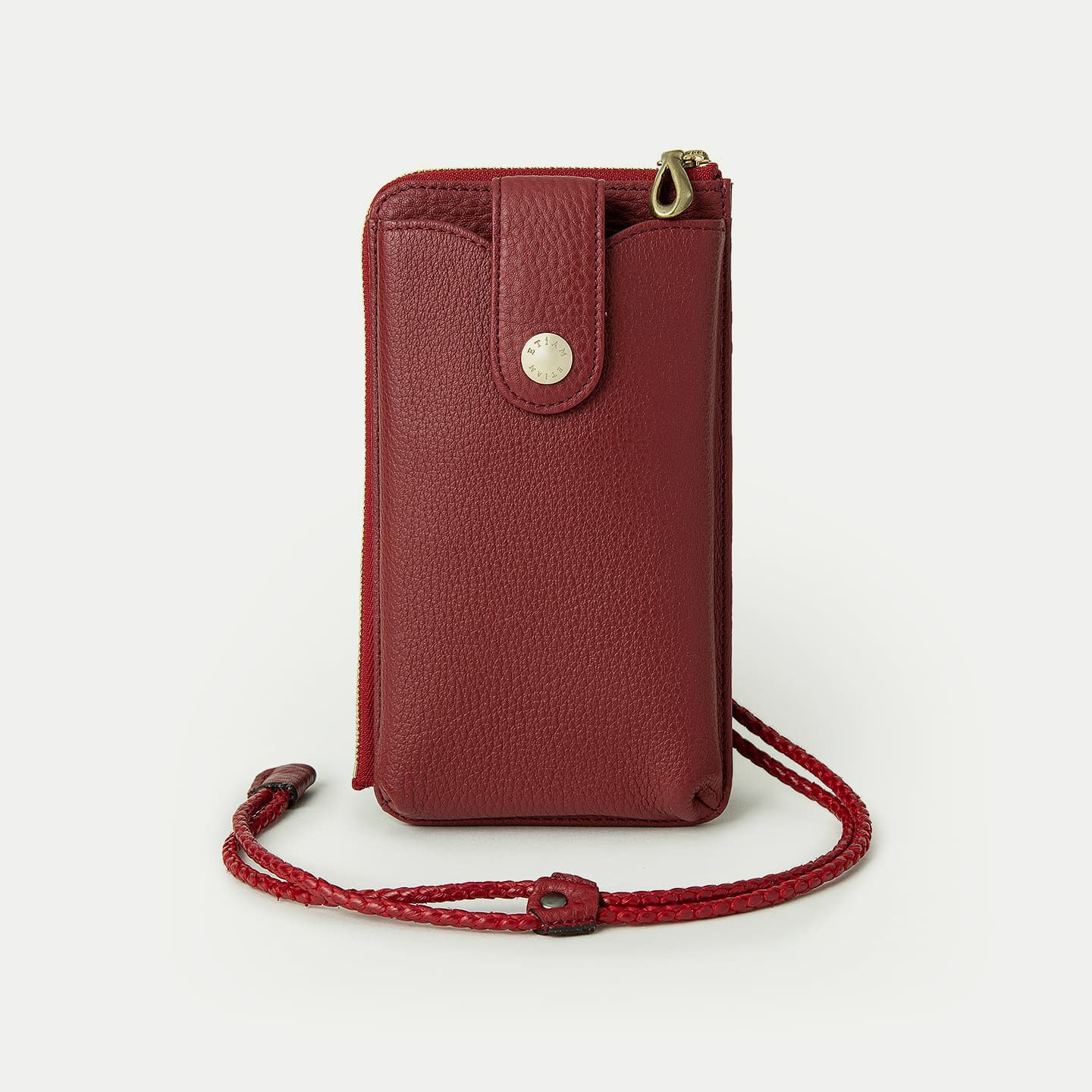 ゴート L字ファスナーウォレットショルダー《Envelop》 - Black - | ETiAM