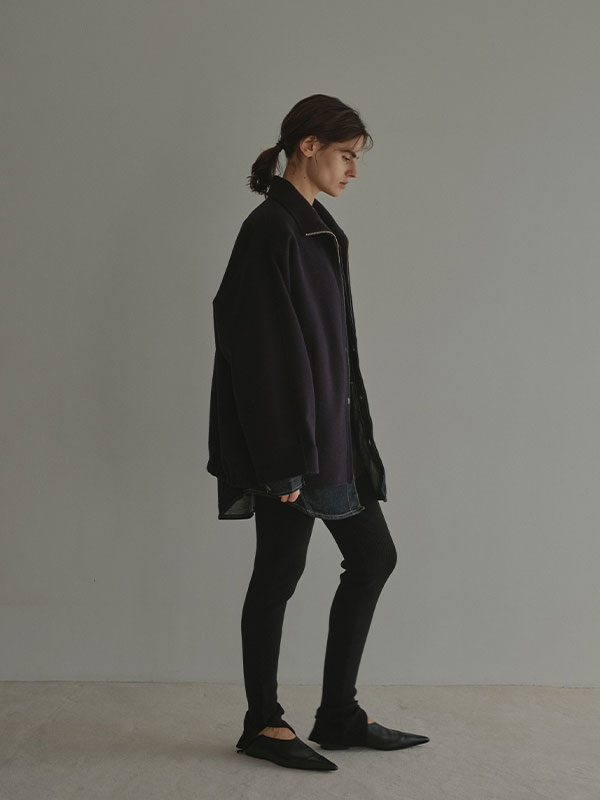 メルトンスタンドネックリバーブルゾン(S NAVY): アウター │ ETRE