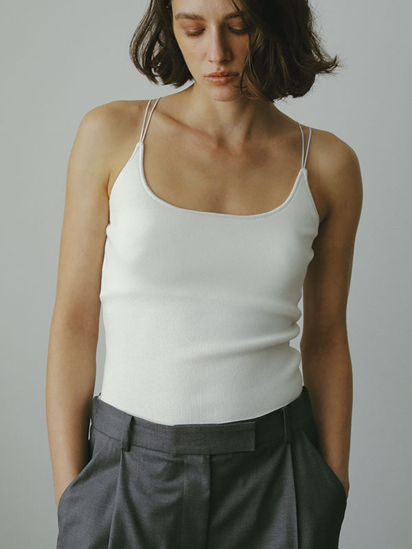 DEPENDRE Wストラップニットキャミ(F WHITE): トップス │ ETRE TOKYO