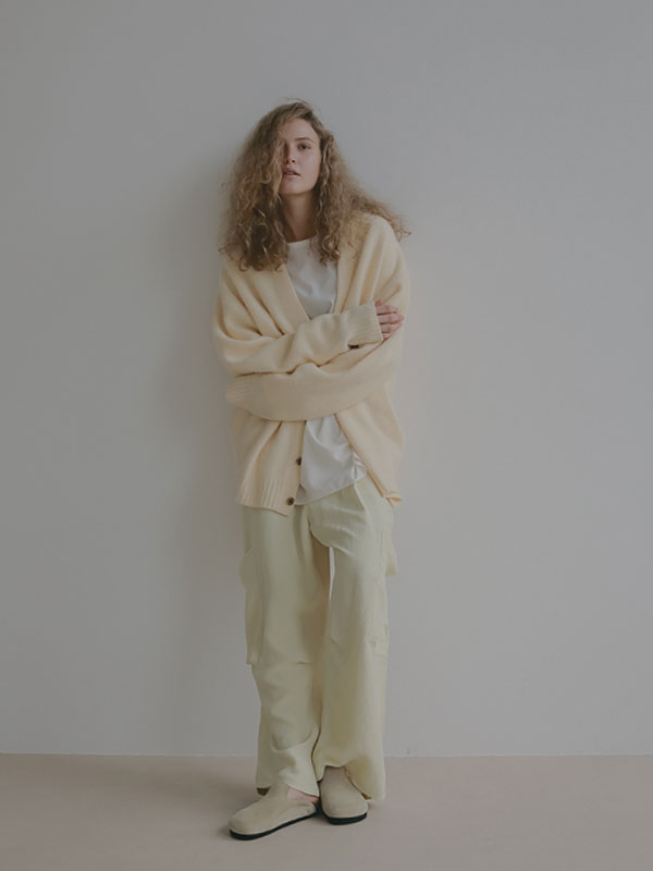 ミドルゲージVネックニットカーディガン(F GREY): トップス │ ETRE