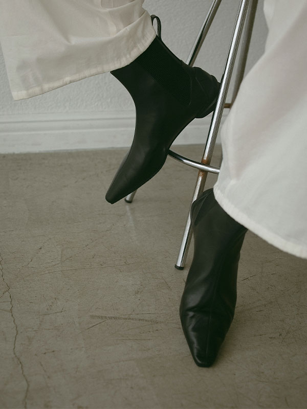 SHISEI CHISELTOE ANKLEBOOTS(22.5 BLACK): シューズ │ ETRE TOKYO