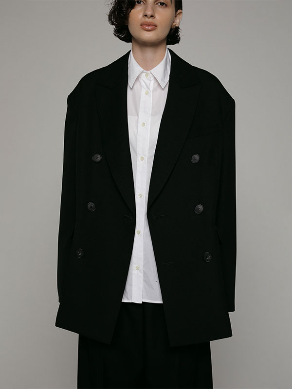 SANTEダブルブレストボクシージャケット(S GREY): アウター │ ETRE