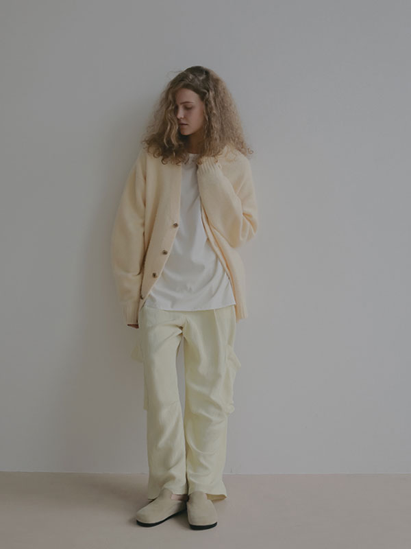 ミドルゲージVネックニットカーディガン(F GREY): トップス │ ETRE