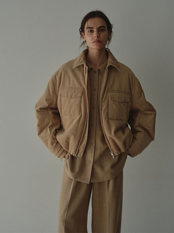 ウールツイルオーバーサイズシャツ(F BEIGE): トップス │ ETRE TOKYO