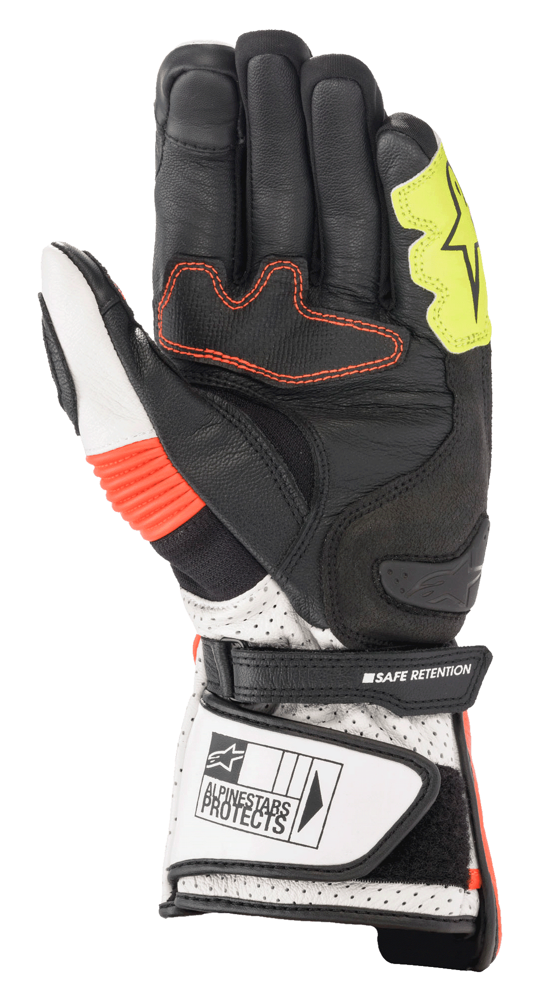 SP-2 V3 - Black Motorcycle Gloves | Alpinestars®