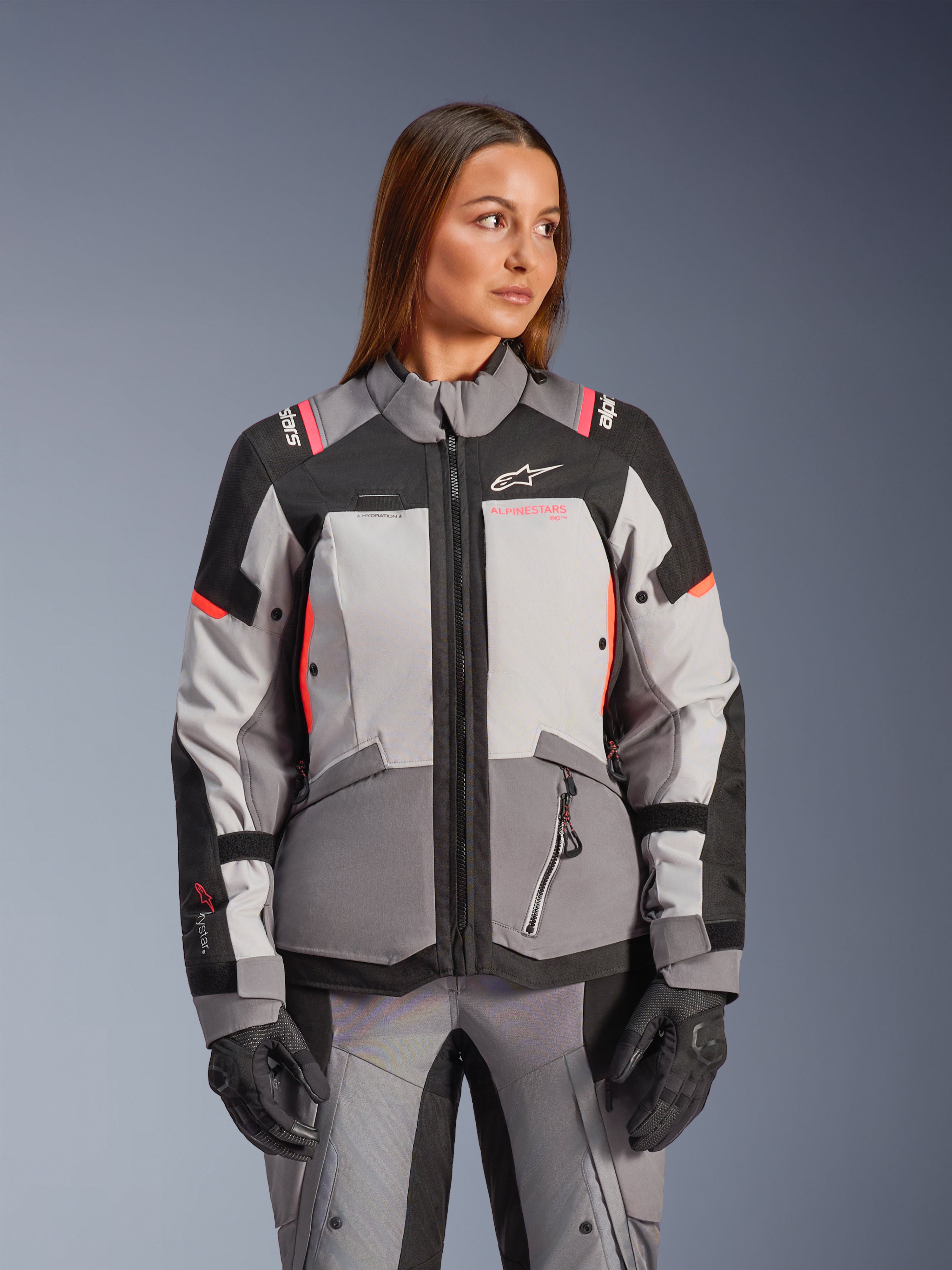Stella Andes V4 Drystar® - Gray Motorcycle Jacket | Alpinestars®