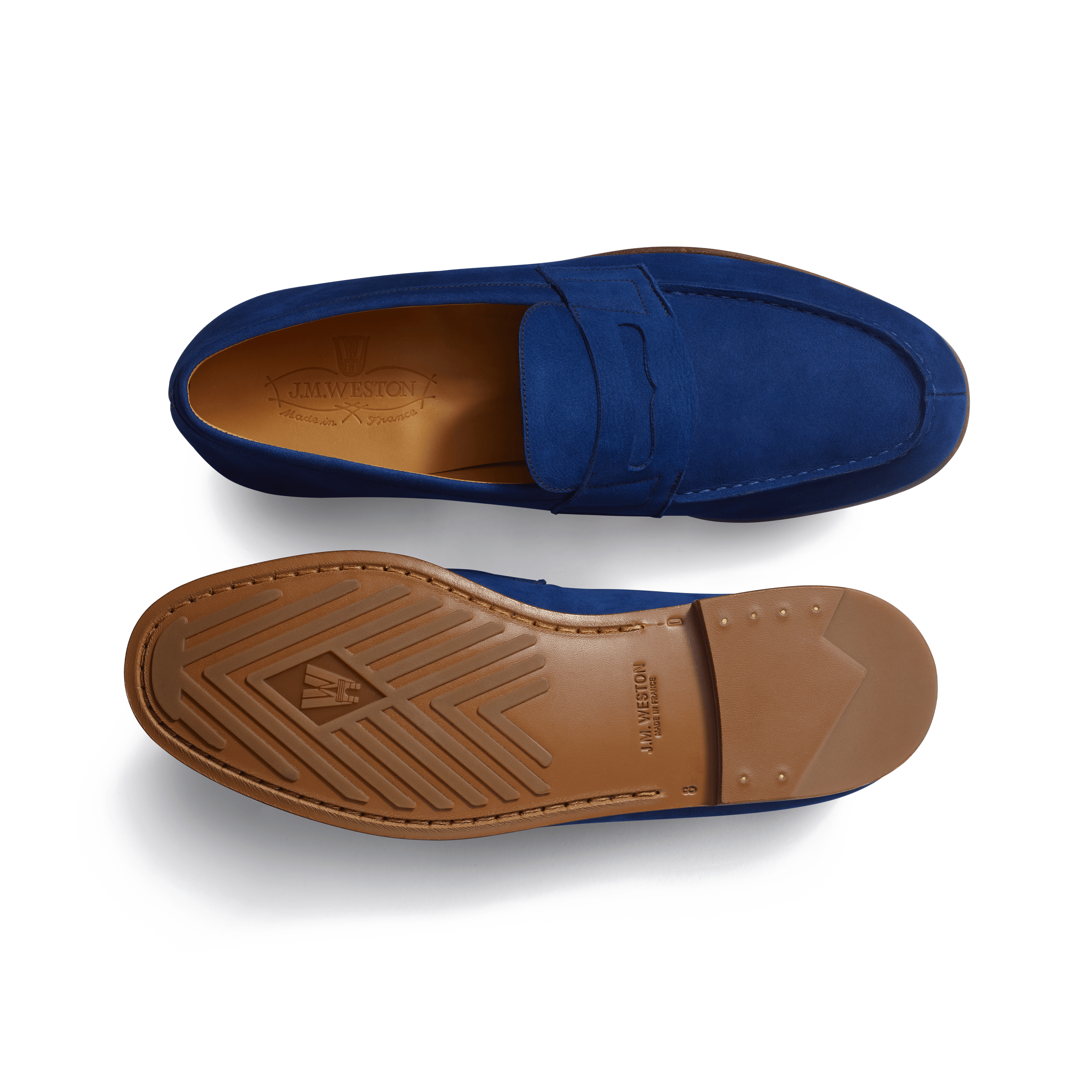 Limoges Blue nubuck Le Moc' Weston Loafer – J.M. Weston