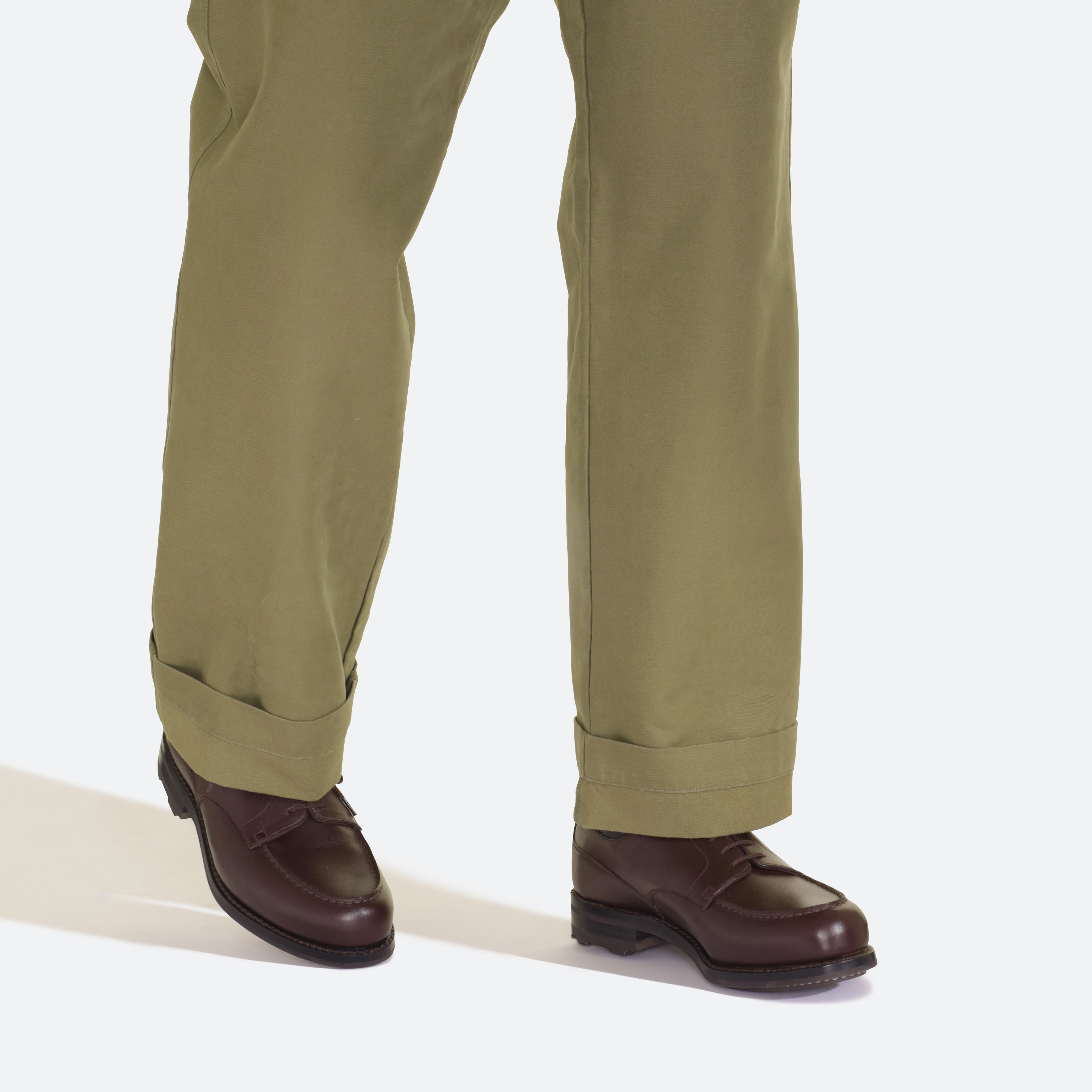 Men's Dark Brown Leather Golf Derby – J.M. Weston