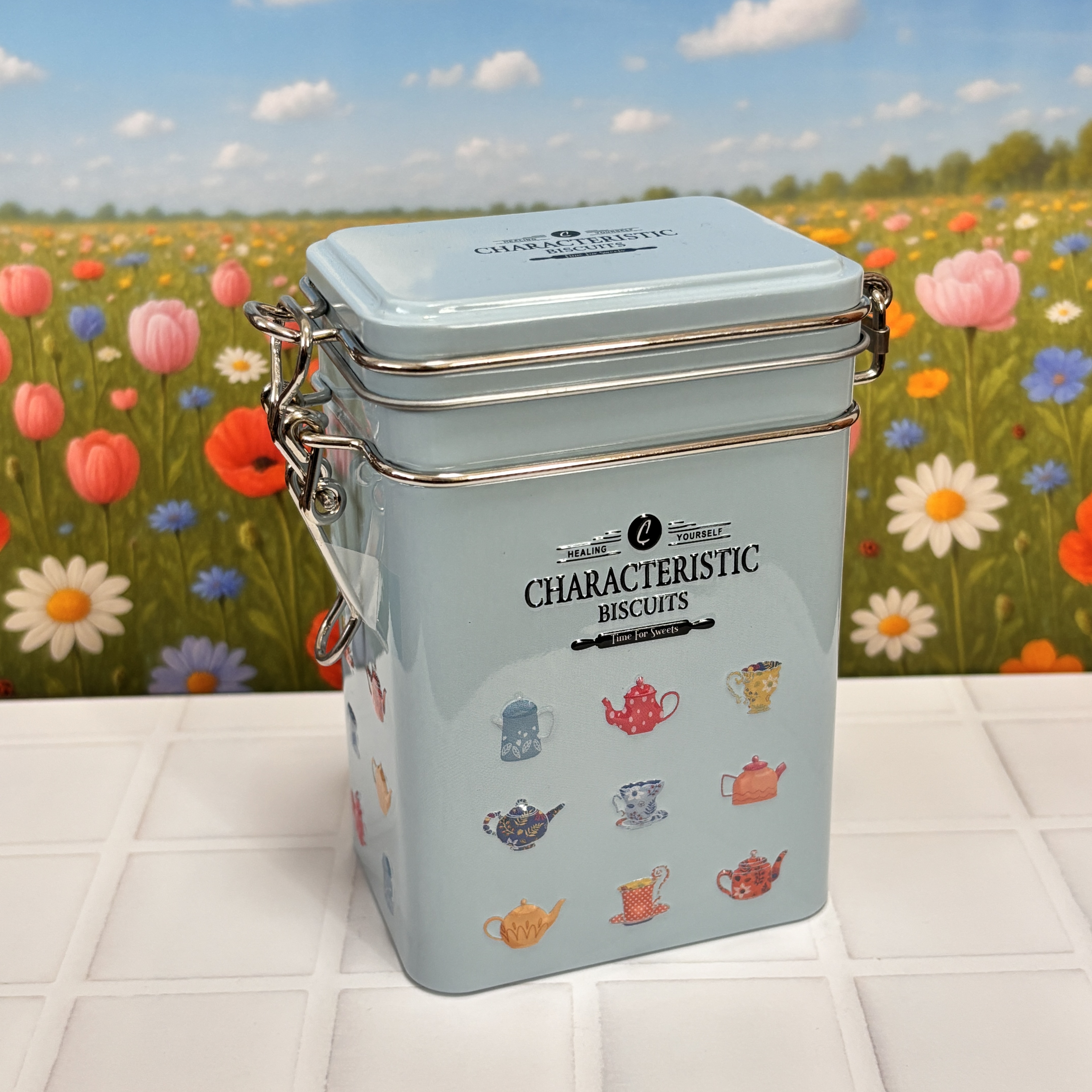 クッキーキャニスター缶（キャラメル岩塩） | 株式会社エウレカ