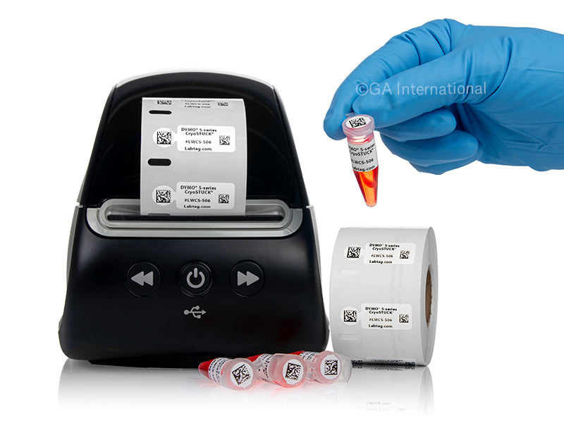 CryoSTUCK® DYMO550互換 超低温・凍結表面対応ラベル 23.9×12.7mm+9.5mm (