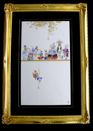 ユーロクラシクス｜マイセン 大型陶板画 プラーク