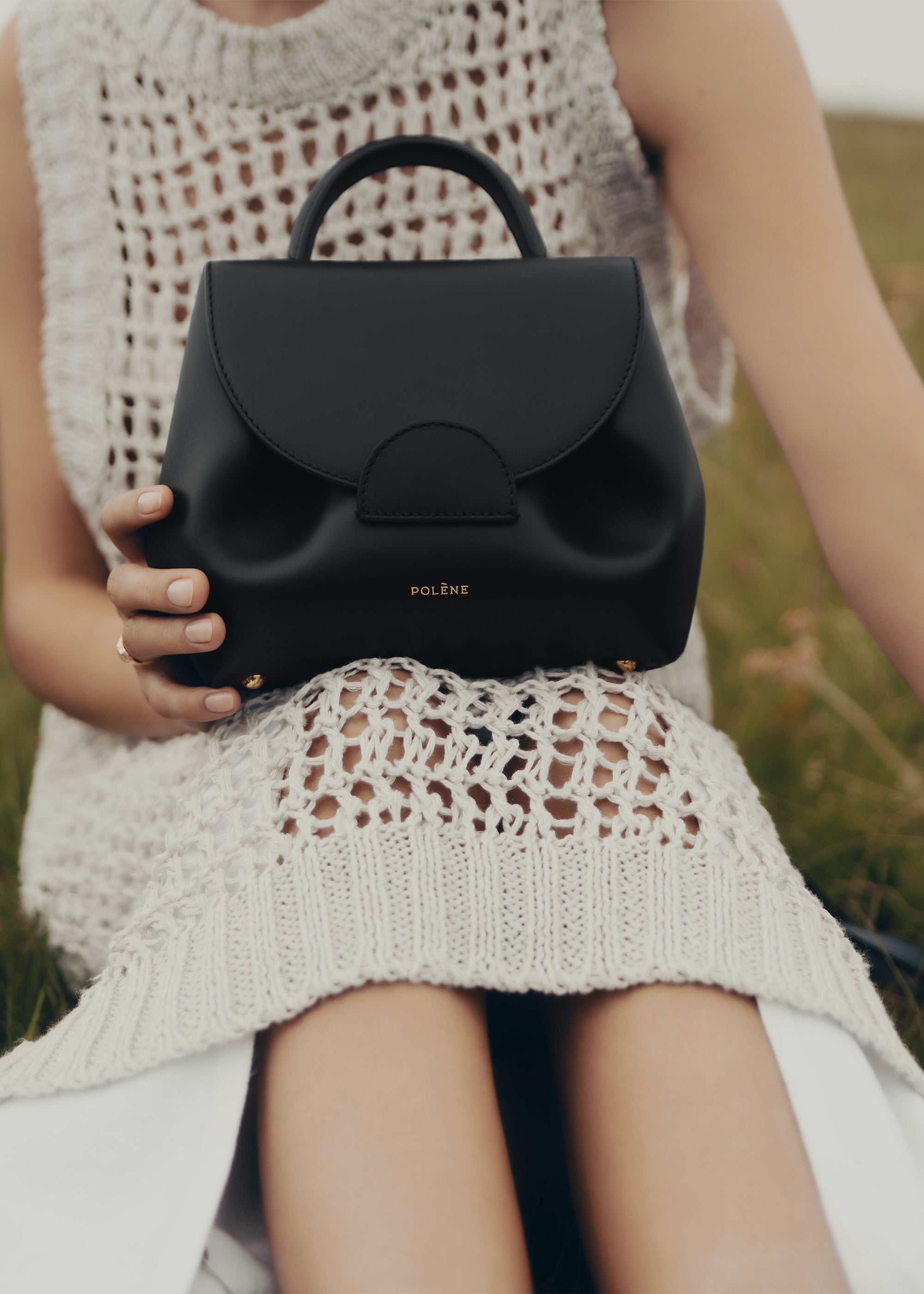 Polène | Bag - Numéro Un Nano - Smooth Black – Polène EU