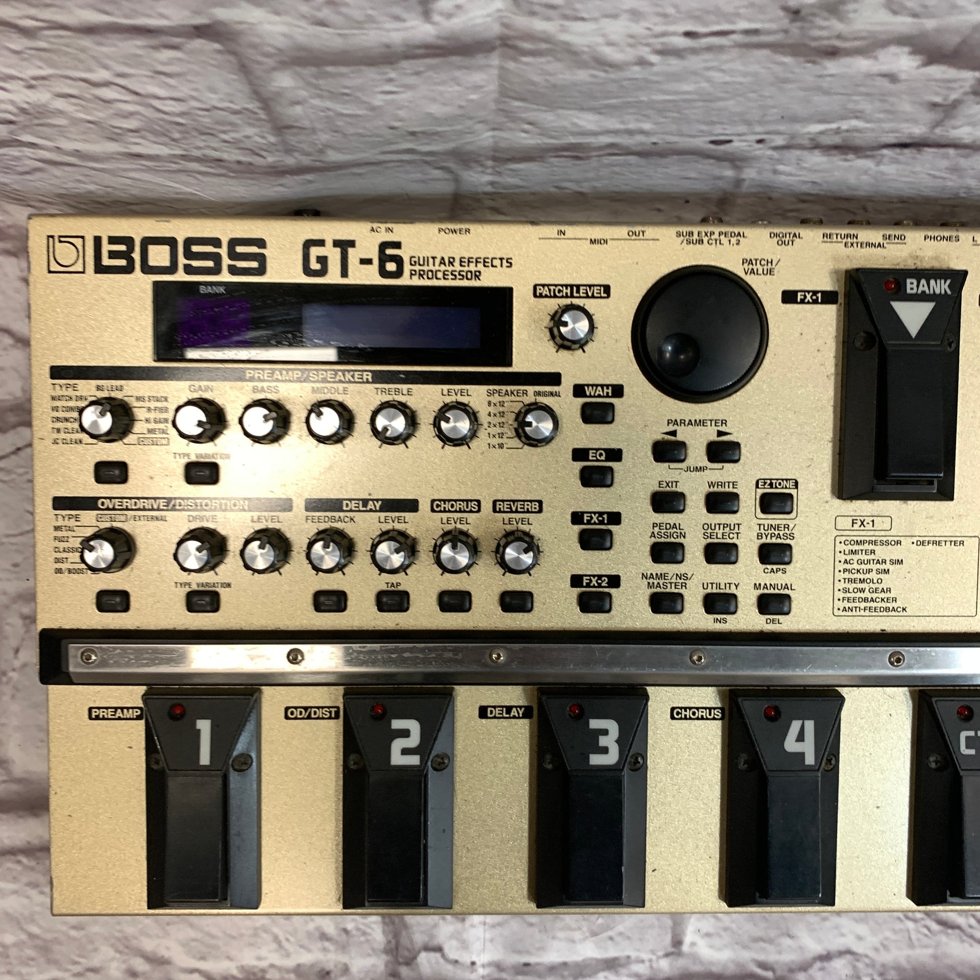 Boss GT-6 Multi Effects Pedal - Evolution Music