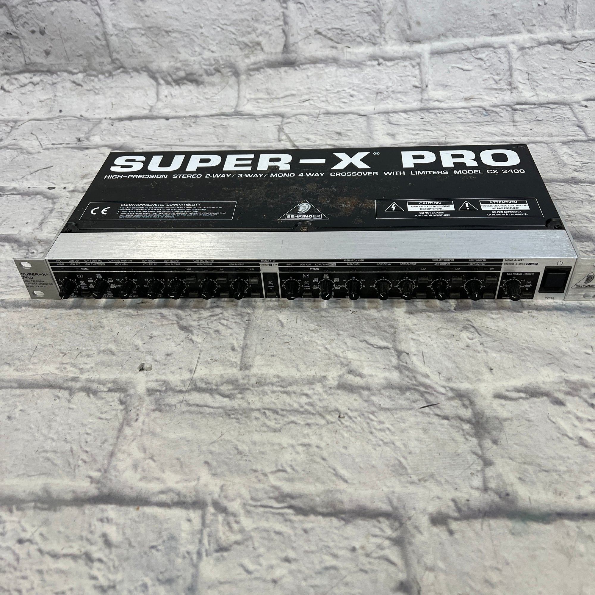 Behringer CX3400 Super X Pro Rack Crossover - Evolution Music