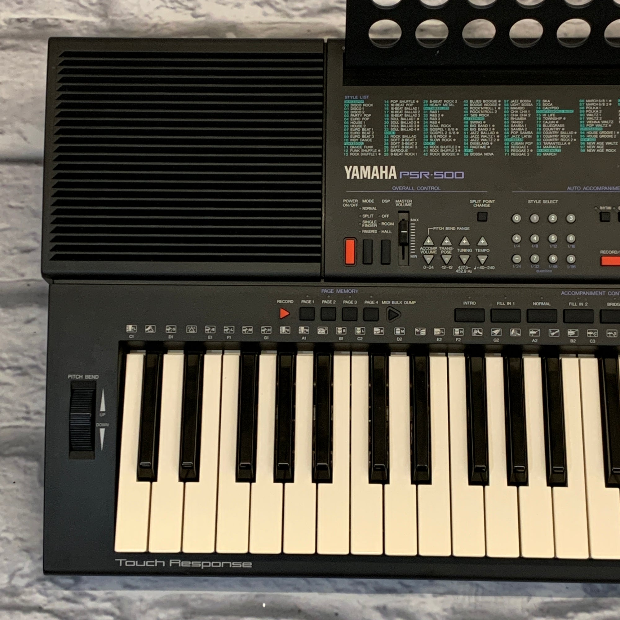 Yamaha Portatone PSR-500 Keyboard - Evolution Music