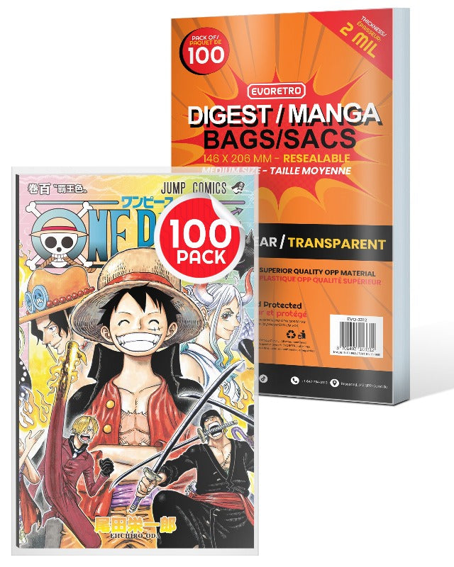 Resealable Bags for Digest, Manga comic | EVORETRO – EVORETRO Canada