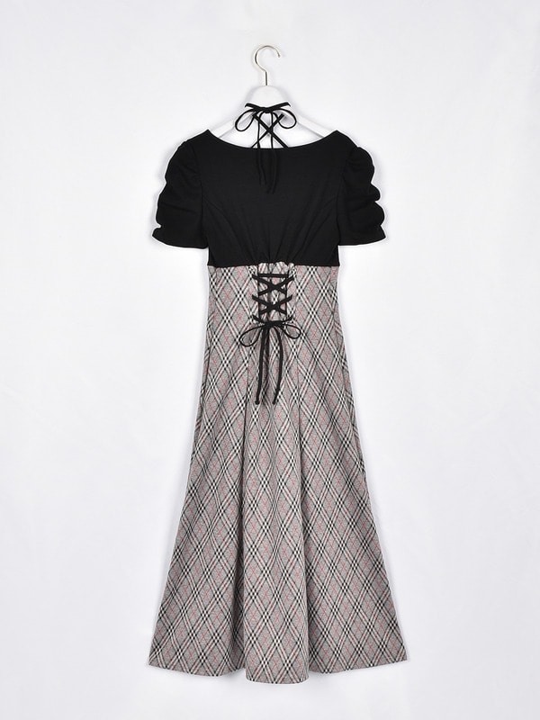 ドッキングチェックワンピース｜evelyn（エブリン）公式通販サイト