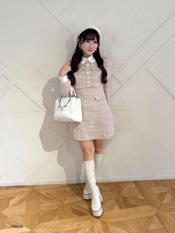 ツイードミニフレアワンピース｜evelyn（エブリン）公式通販サイト