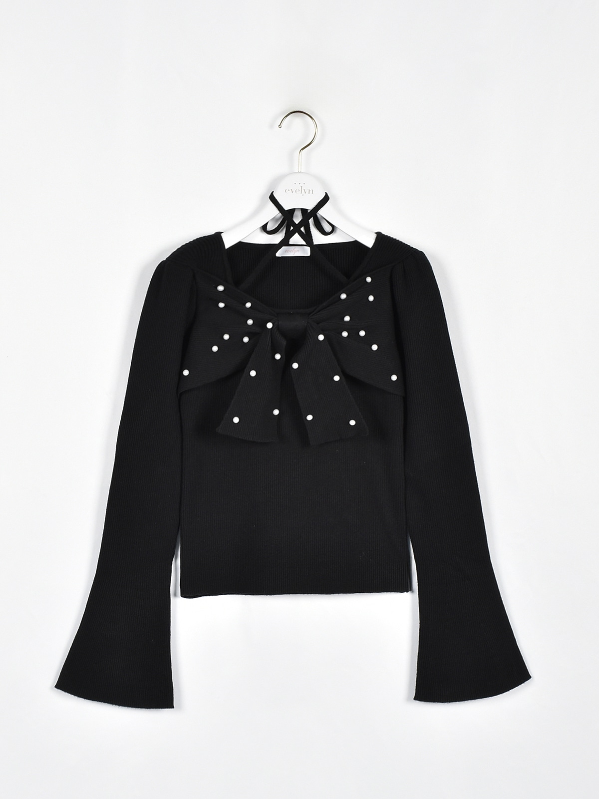 リボンクロスニット｜evelyn（エブリン）公式通販サイト
