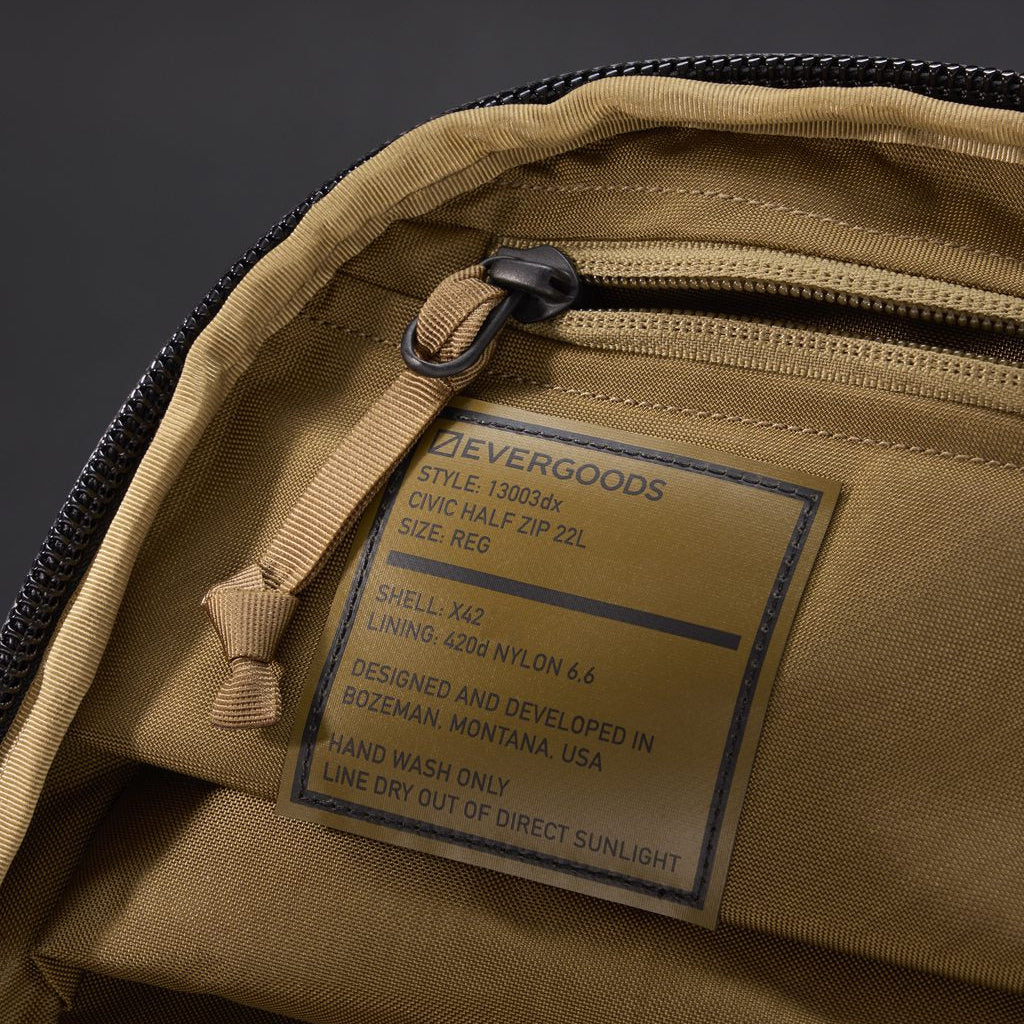 CIVIC HALF ZIP 22L - X-PAC – EVERGOODS Japan