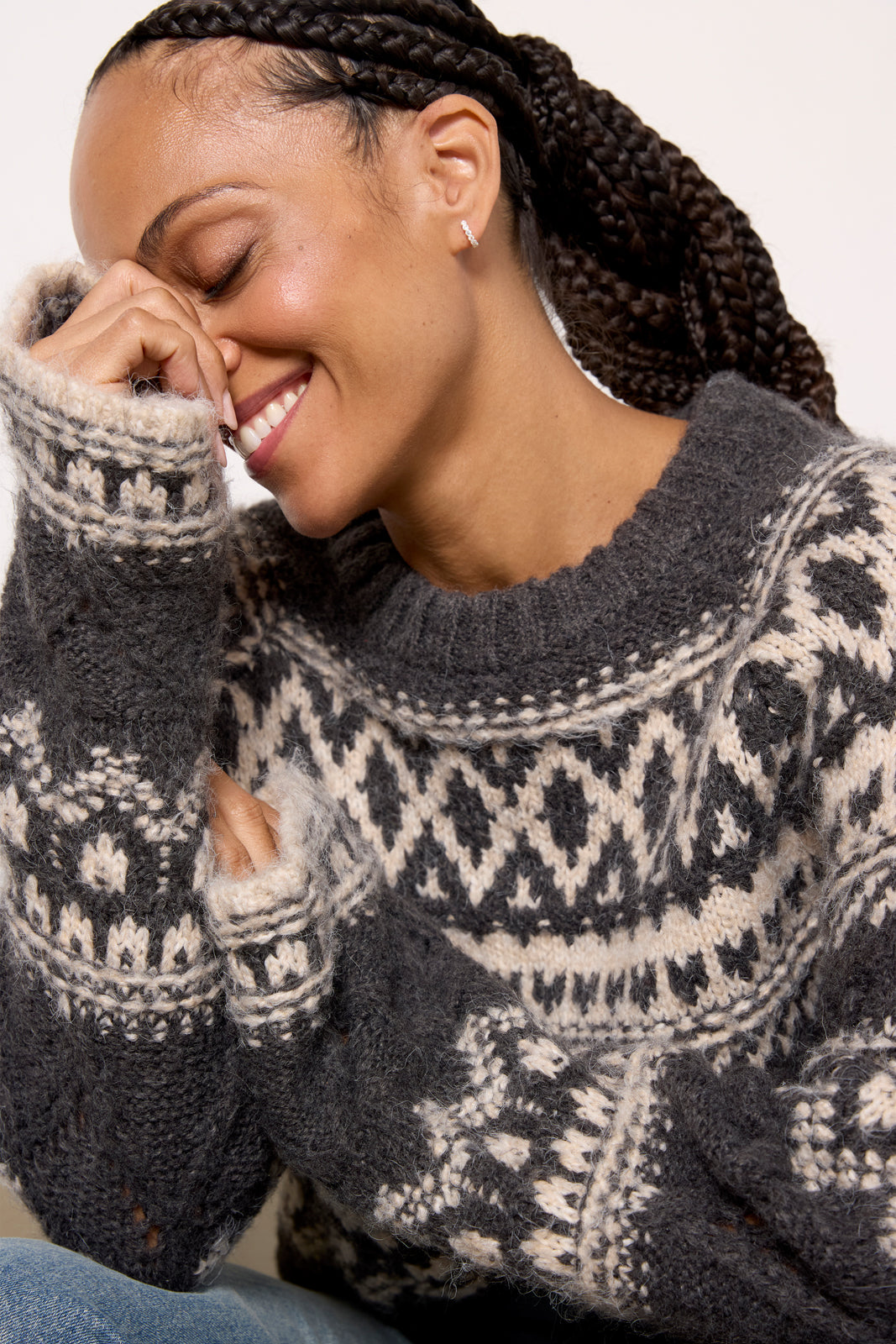 Fairisle Crew Neck Sweater