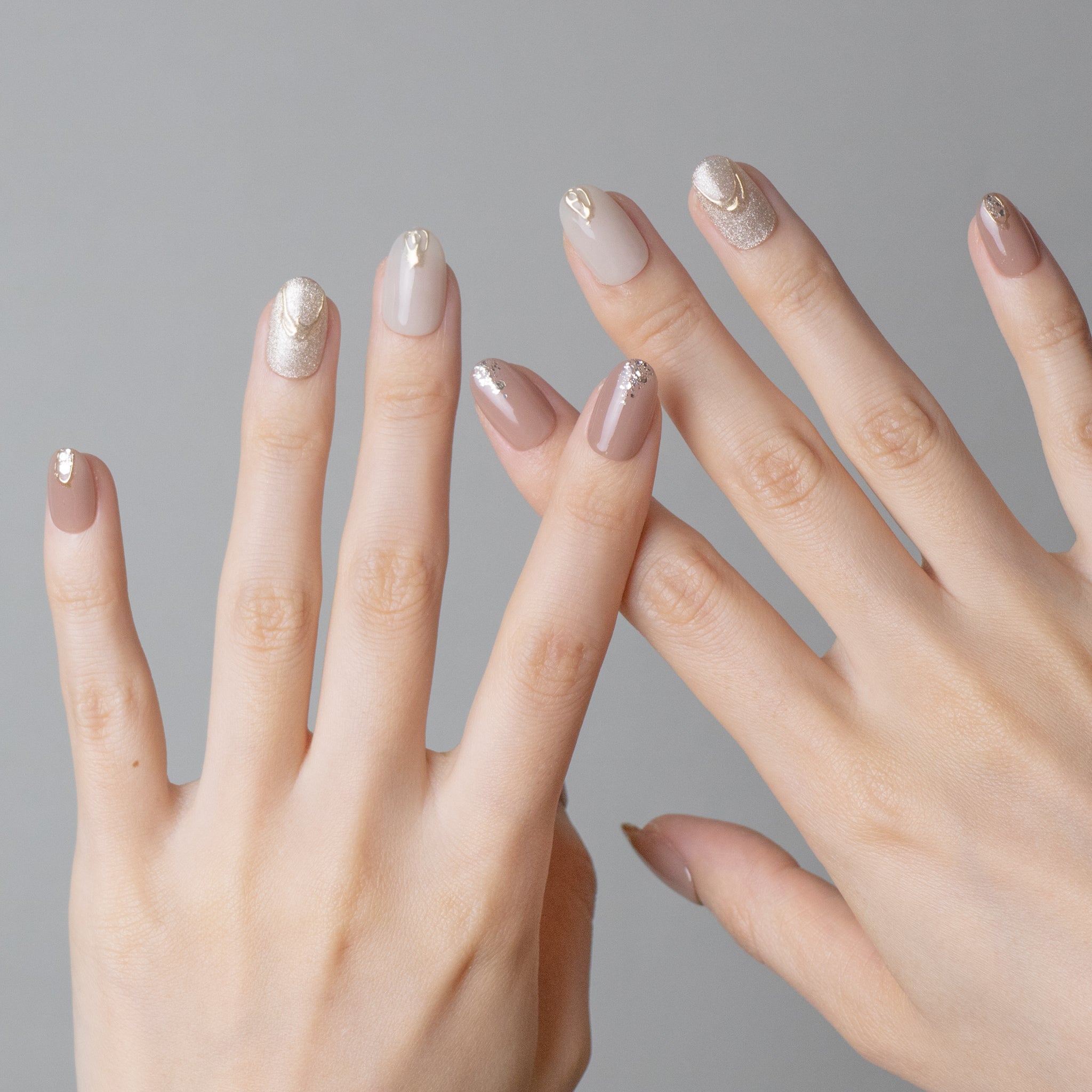 evernail エバーネイル チップ Peach Tea ラウンドショート evernail