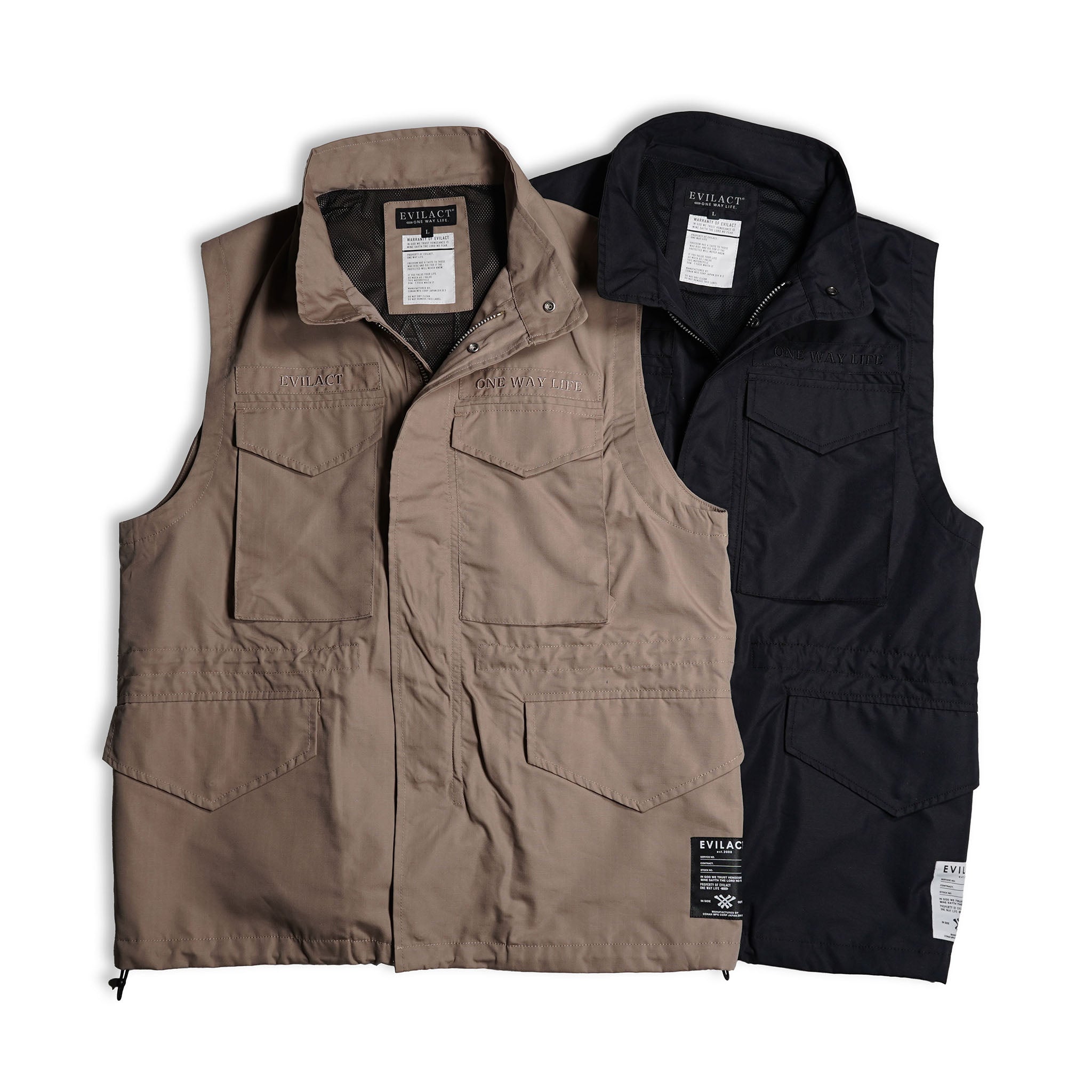 EVILACT M-65 VEST | EVILACT (イーブルアクト）Official Site