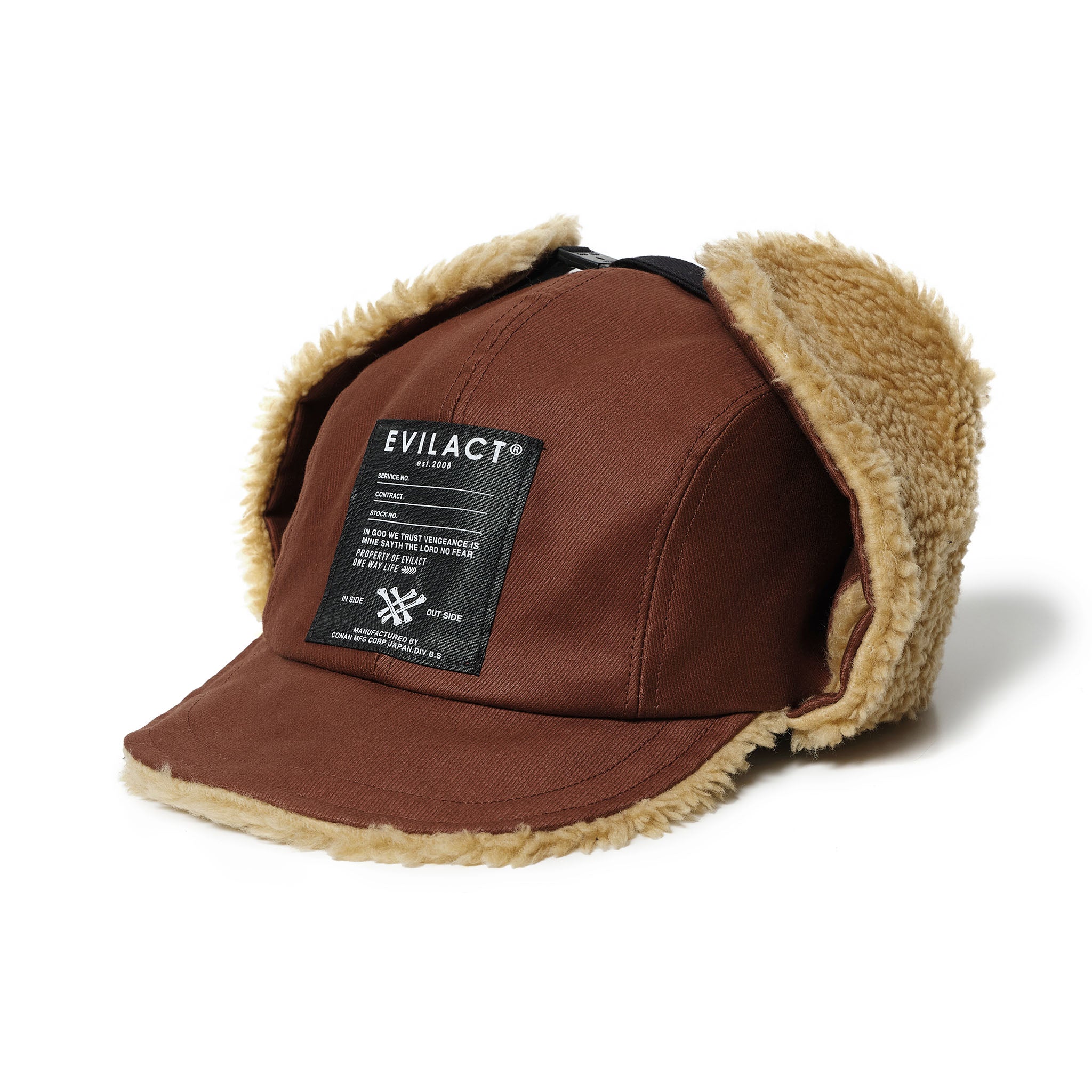 EVILACT FLIGHT CAP 25 brown | EVILACT (イーブルアクト）Official
