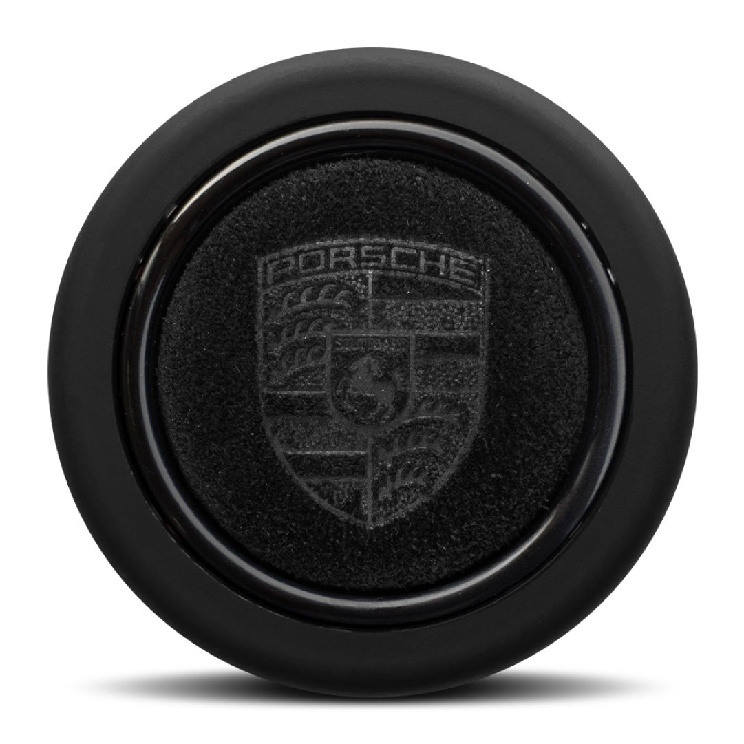 Porsche Suede Leather Horn Button Porsche Embossed Hand Punched Crest