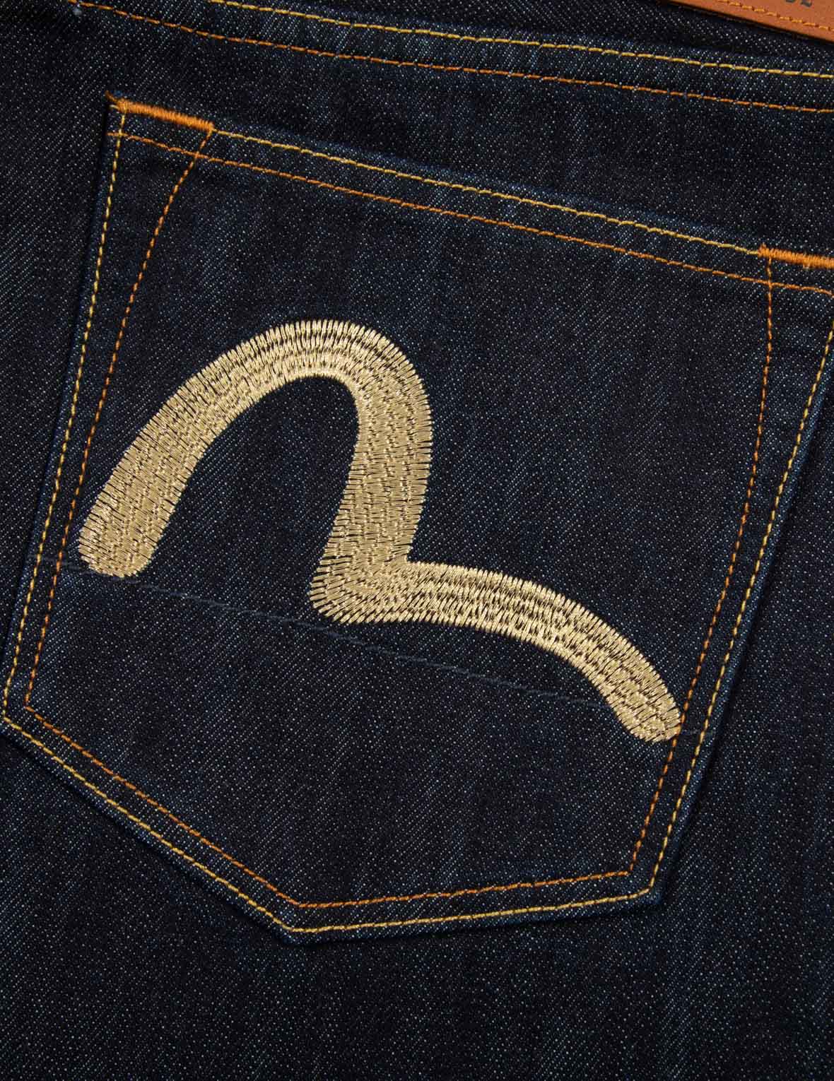 マルチポケットとカモメ刺繍リラックスフィットデニムジョガーパンツ